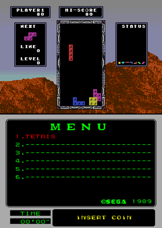 Tetris (Mega-Tech) Screenshot 1